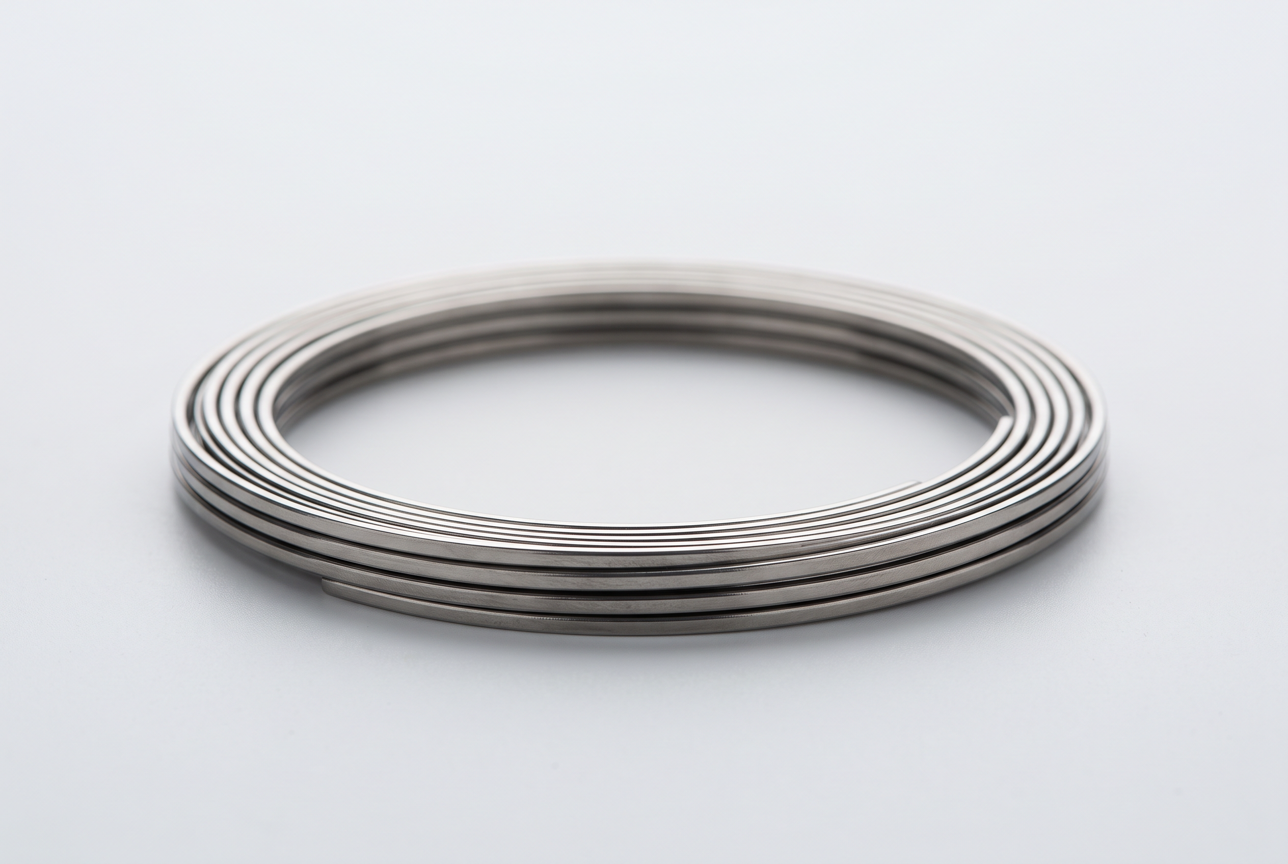Macro view of a precision stainless-steel retaining ring